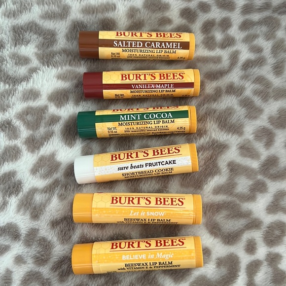 Burt's Bees Makeup 6 Burts Bees Lip Balms Brand New Poshmark